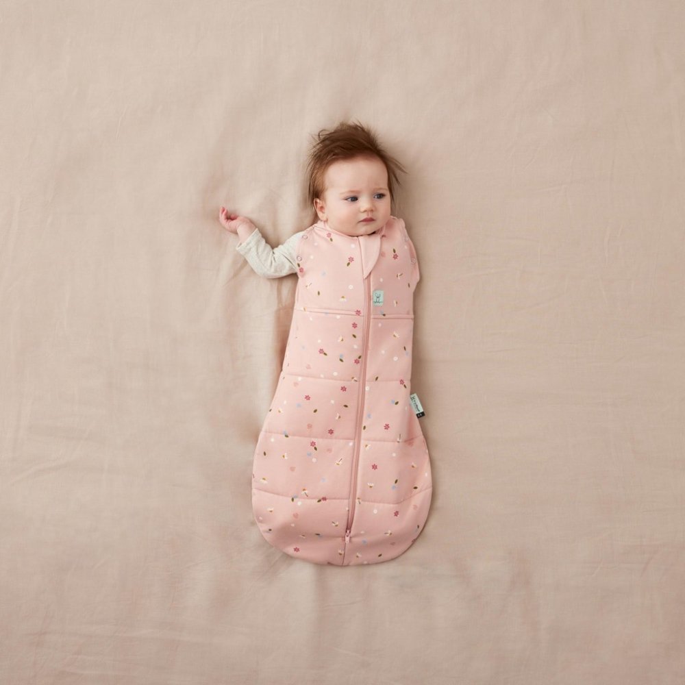 ERGOPOUCH Couverture d'emmaillotage et sac de couchage 2 en 1 Cocoon Daisies 0-3 m, 3-6 kg, 2,5 tog – Image 5