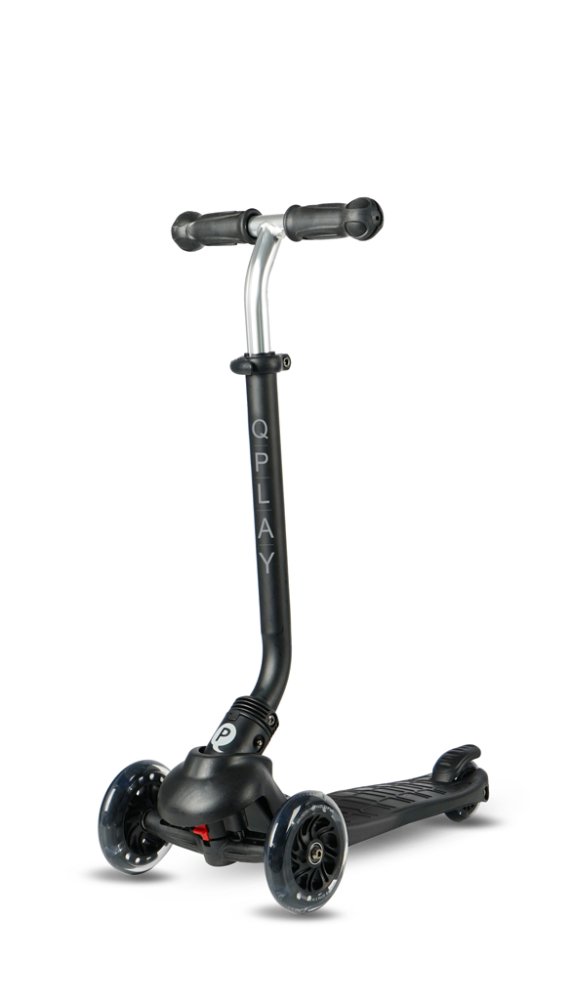 QPLAY Trottinette Sema Pro Black, 5 en 1, avec roues LED, âge 1-6 ans – Image 7