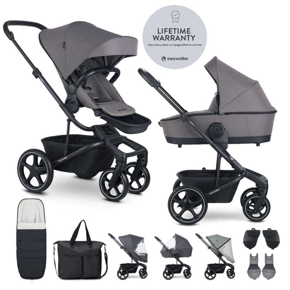 EASYWALKER Poussette combinée Harvey⁵ Pebble Grey XXL RWS
