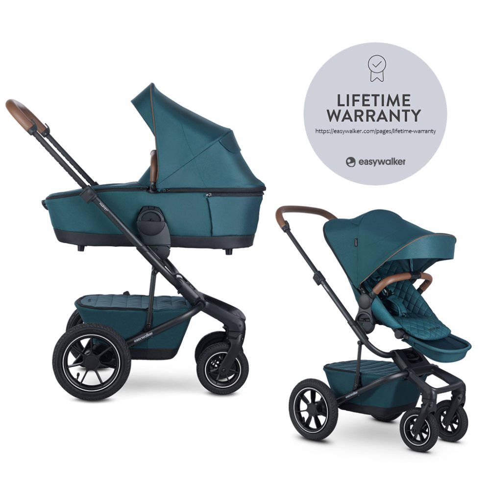 Poussette combinée EASYWALKER Harvey⁵ Premium 2en1 Jade Green LITE AIR