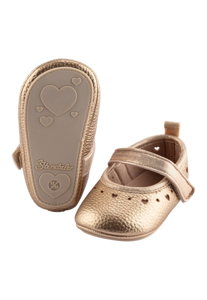 STERNTALER Ballerines cœurs fille dorée taille 20 12-15 m – Image 3