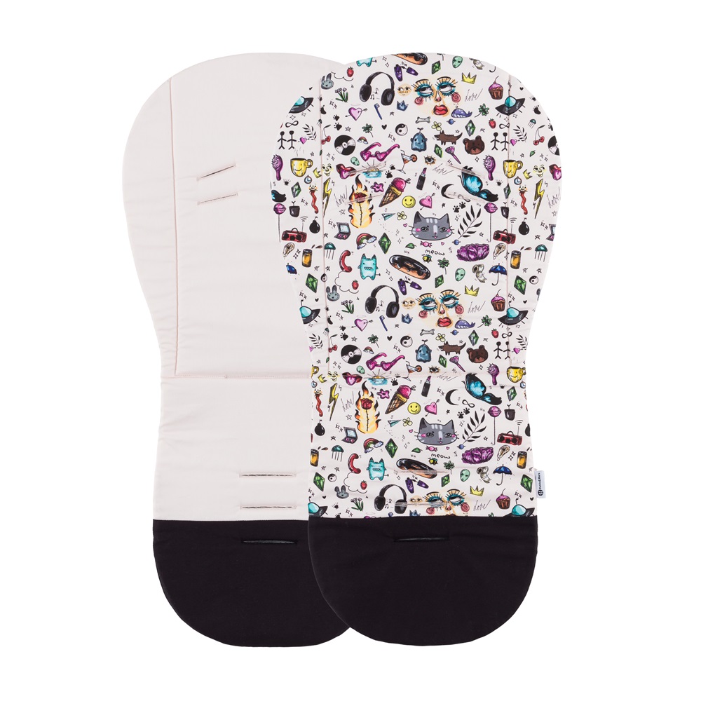 PETITE&MARS Inserto per passeggino Foamy Limited 100 Tattoo