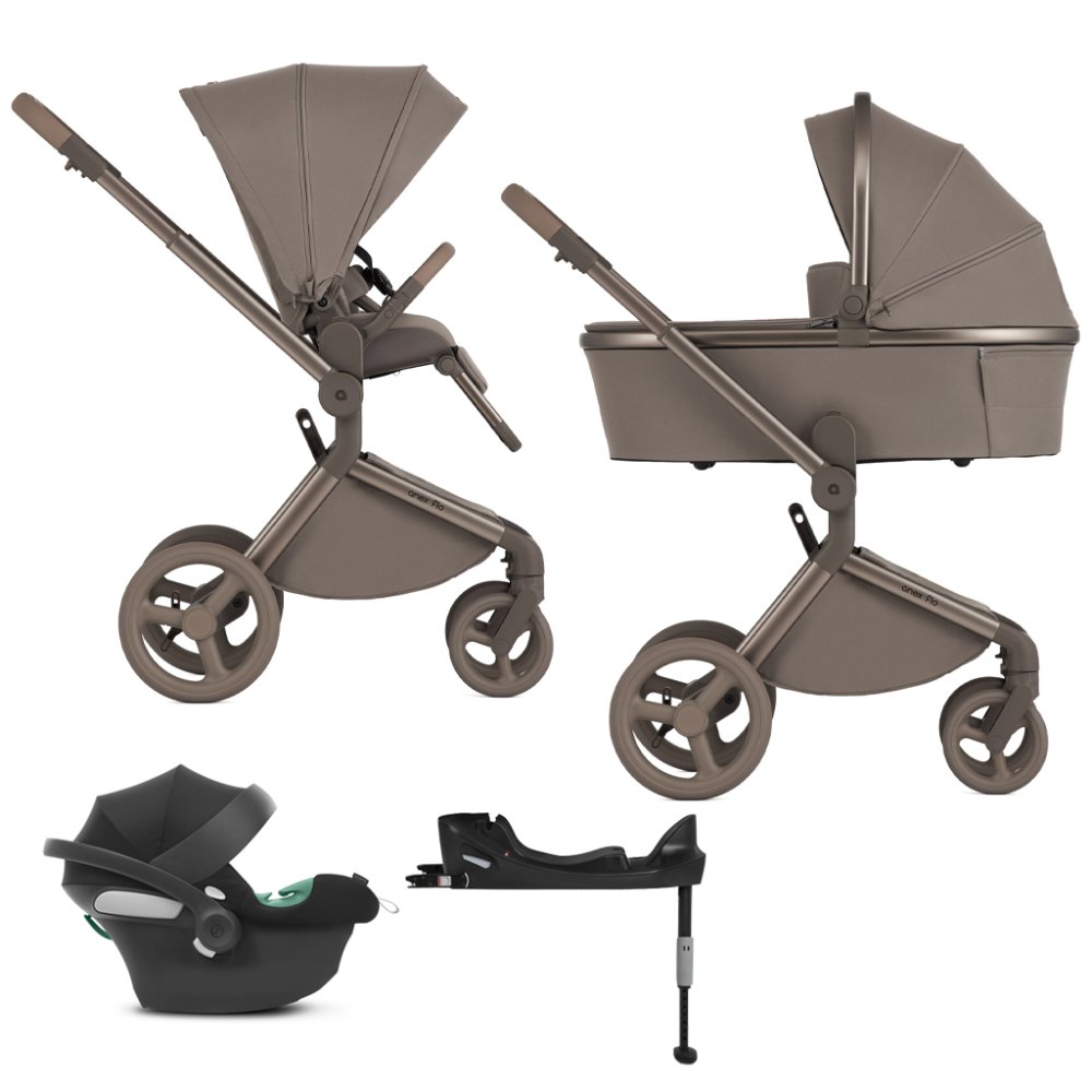 ANEX Kombikinderwagen Flo Yuki + CYBEX Aton B2 i-Size + Basis