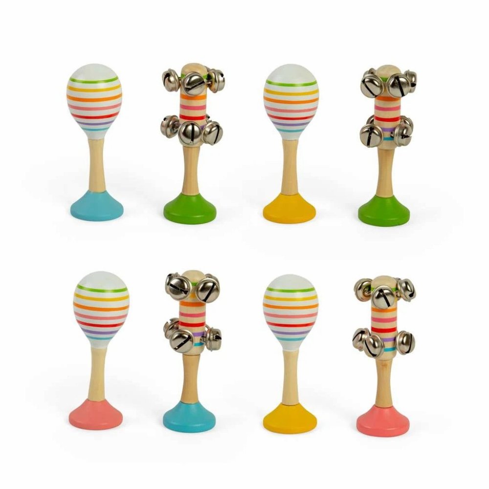 Bigjigs Toys Zestaw Kule Rumba i Grzechotki