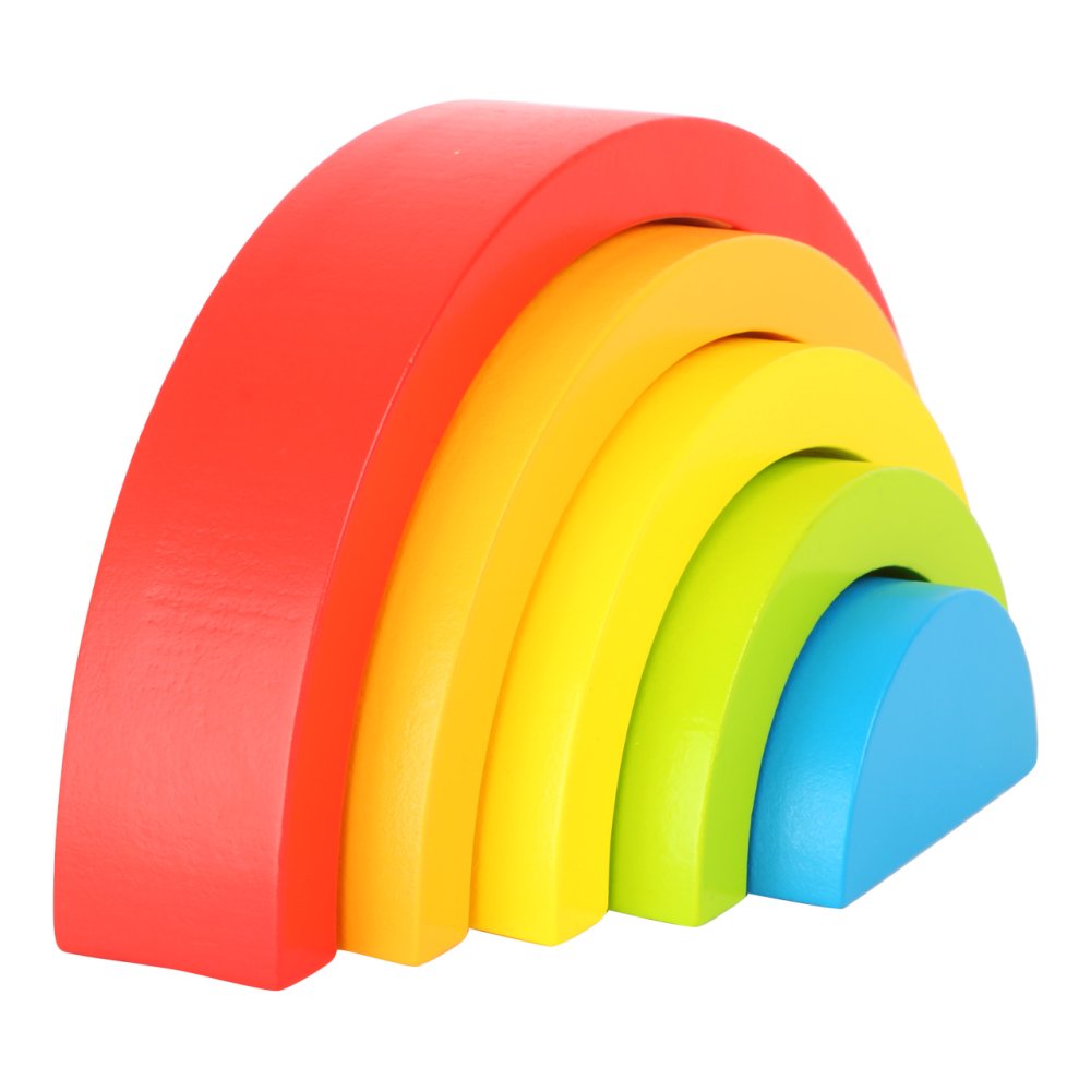 small foot Blocs empilables arc-en-ciel