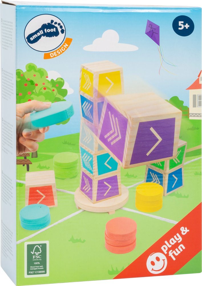 small foot Débarrassez-vous du cube le plus haut