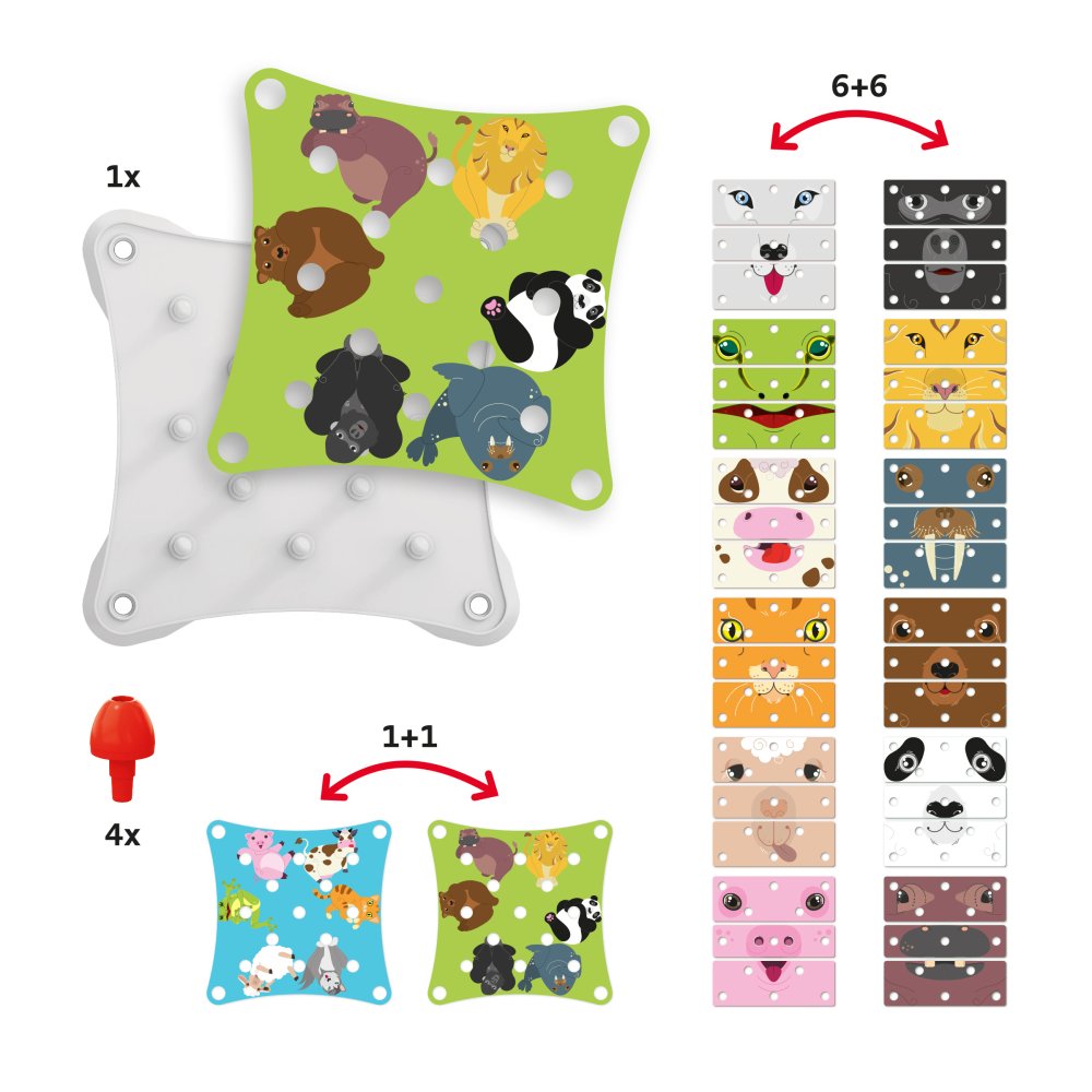 Quercetti Puzzle Visages d'animaux – Image 4