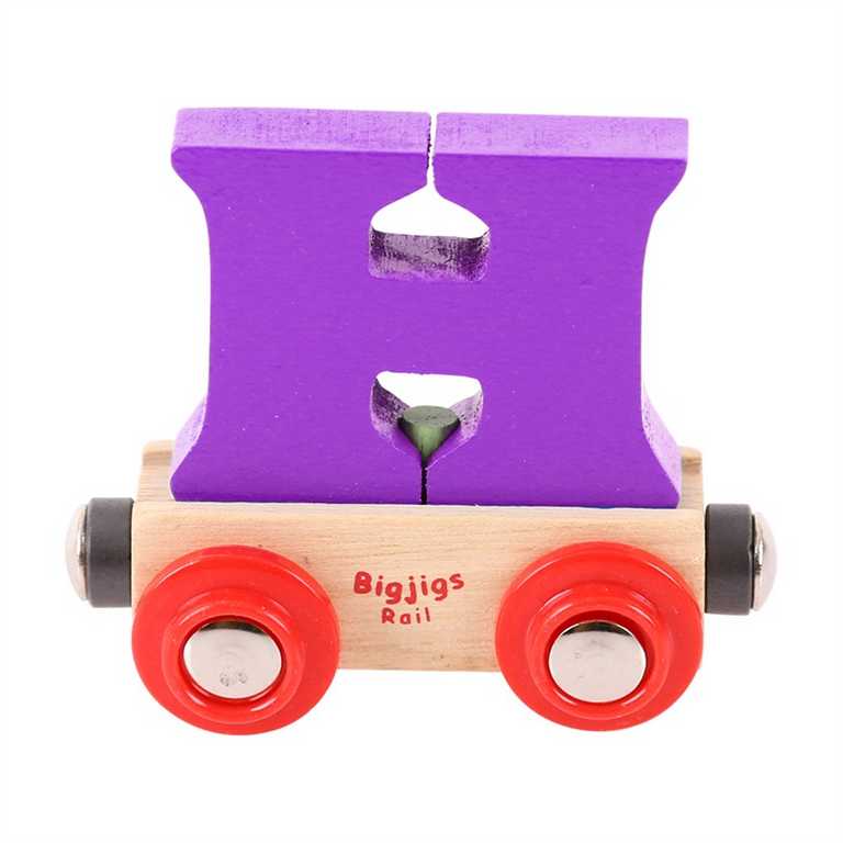 Bigjigs Rail Wagonik drewnianej kolejki - Litera H