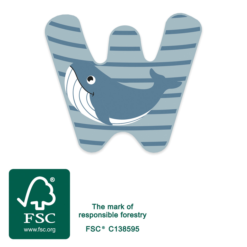 small foot Holzbuchstabe W