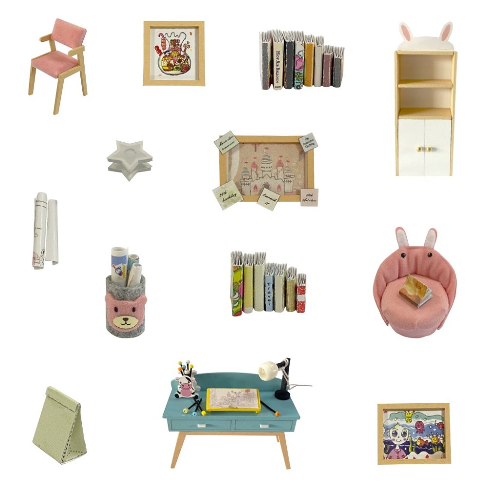 2Kids Toys Miniatura della casa delle bambole Studio - immagine 3