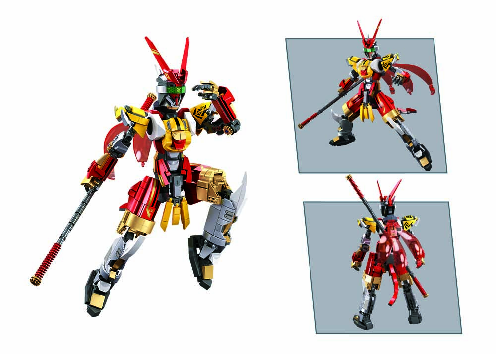 Sluban P.R. Mecha M38-B1180 Bojovník Kyber Goku (obrázek 3)