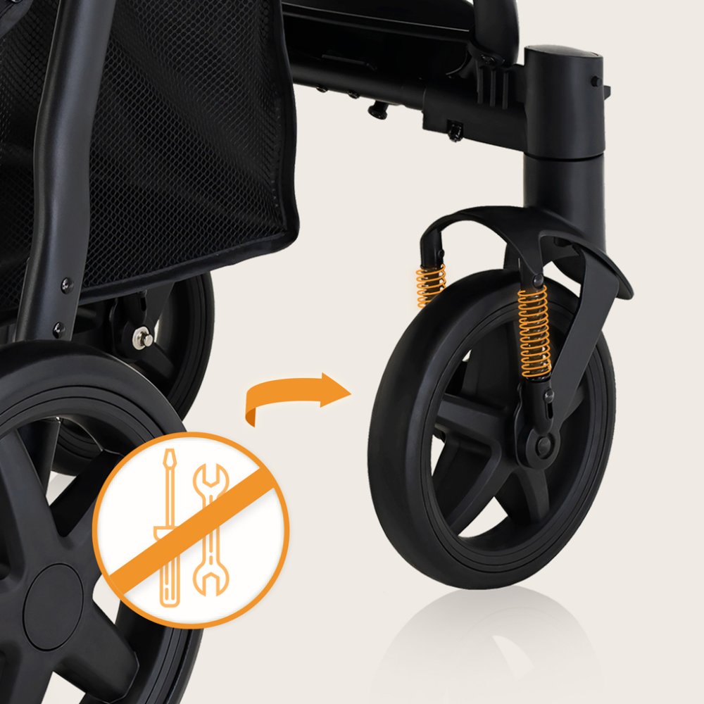 LIONELO Sportkinderwagen Annet Plus Black Carbon – Bild 6