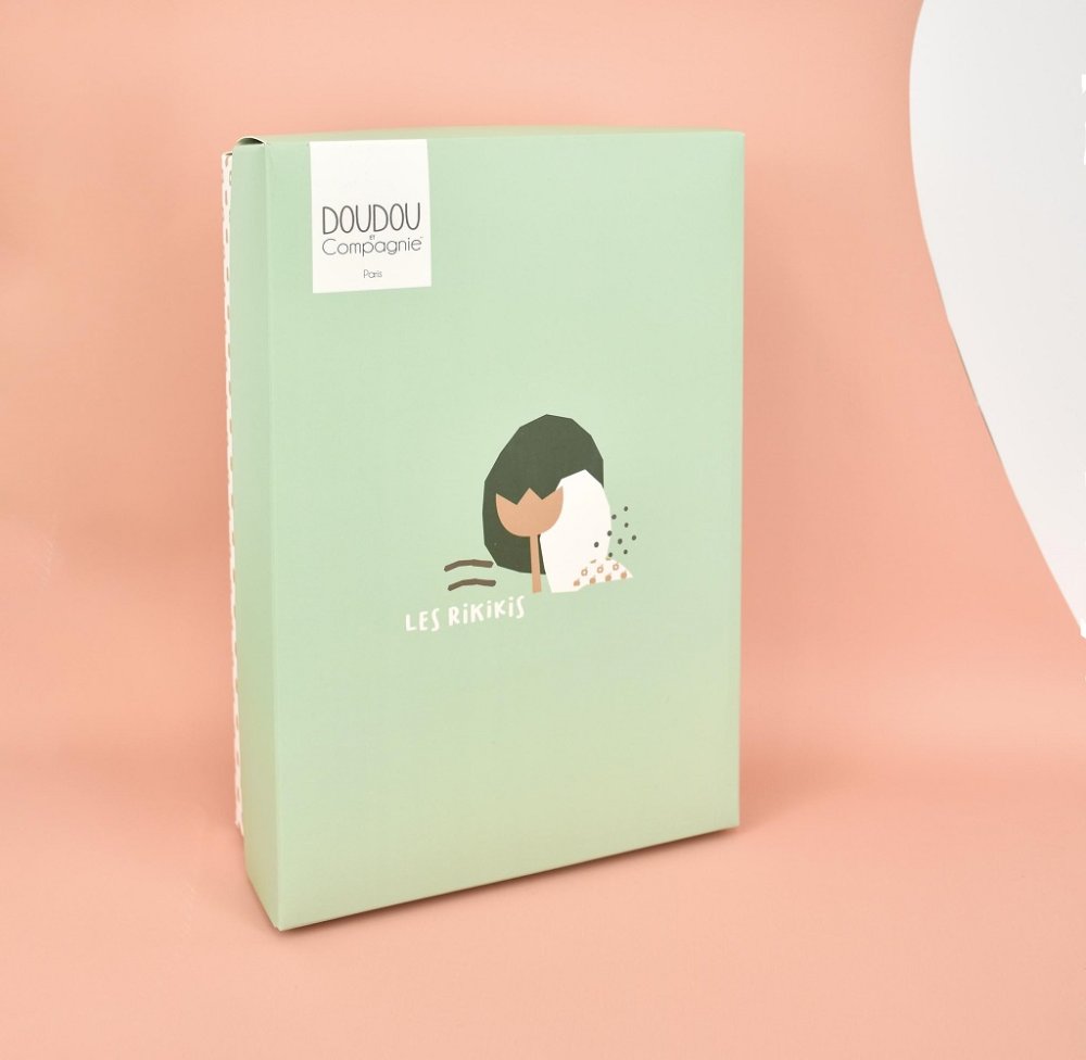 Doudou Pluszowy otulaczek zielony Jeż 19 cm - obrazek 5