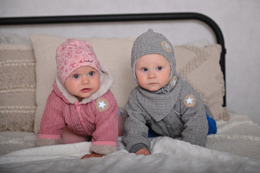 Veste doublée Outlast® - gris/rayure chiné gris-blanc 62-68 – Image 5