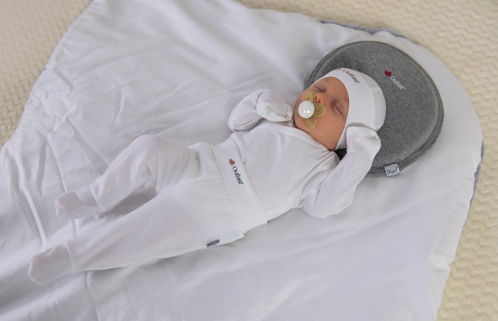 Wickel Puck mit Schnürung, fester Rücken ANGEL - Outlast® - Creme, schwarz-gelbe Zweige – Bild 7