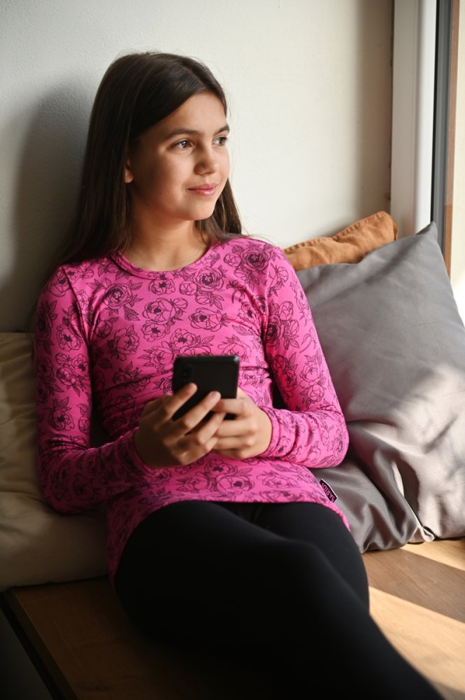 Camiseta con deslizamiento DR TISK Outlast® - peonías rosas 146 - Imagen 4