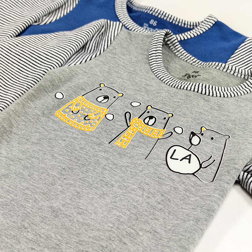 T-shirt toboggan image DR Outlast® - chiné gris-ours LA/rayure 86 – Image 3