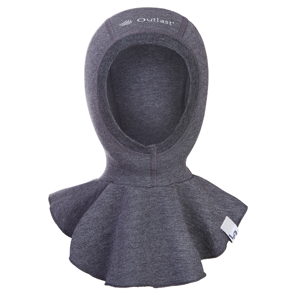 Cagoule de glisse Outlast® - chiné gris foncé 1 | 36-38 cm