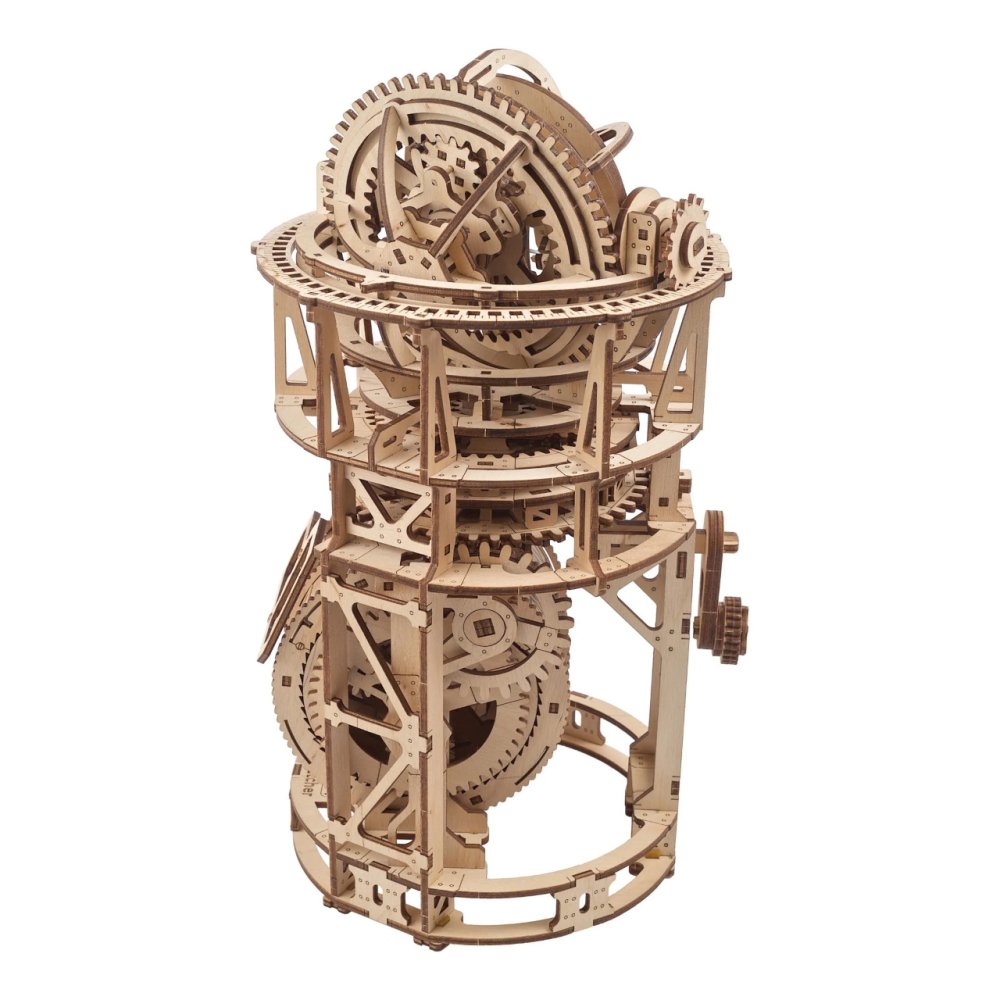 Ugears 3D dřevěné mechanické puzzle Hodinový strojek s tourbillonem (obrázek 6)