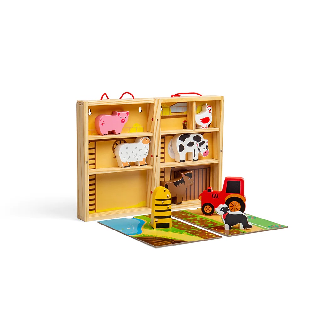 Bigjigs Toys Krabička na hraní farma zvířat (obrázek 4)
