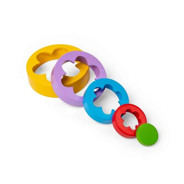 Bigjigs Toys Skládací květinová věž (obrázek 7)