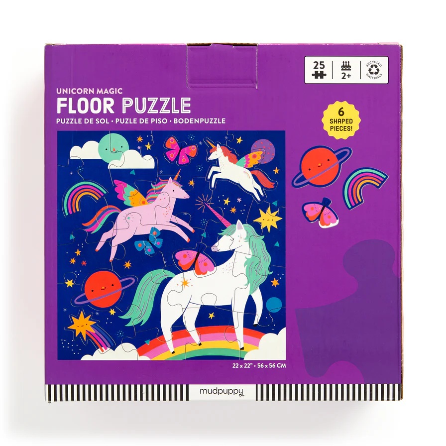 Mudpuppy Podlahové puzzle Kouzelní jednorožci 25 dílků (obrázek 2)