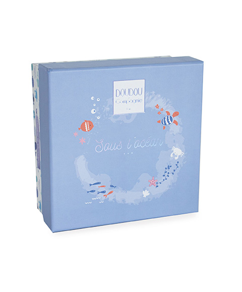 Doudou Dárková sada - Plyšová modrá velryba 15 cm (obrázek 5)