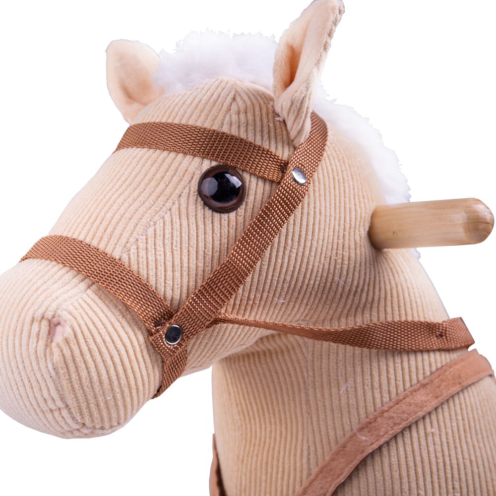 Bigjigs Toys Dřevěný houpací kůň béžový (obrázek 7)