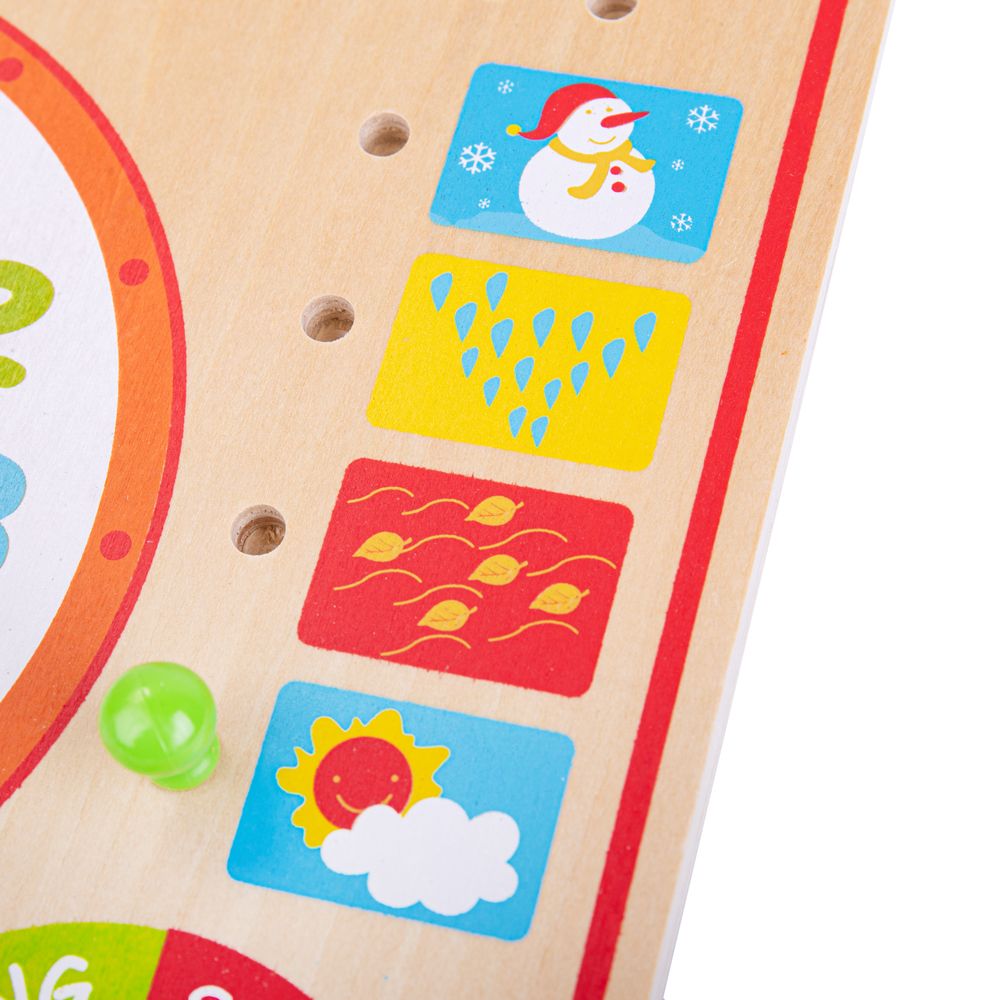 Bigjigs Toys Kalendář s hodinami (obrázek 7)