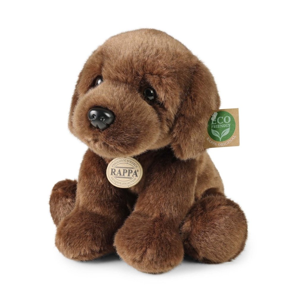 Rappa Plyšový pes labrador sedící 26 cm ECO-FRIENDLY