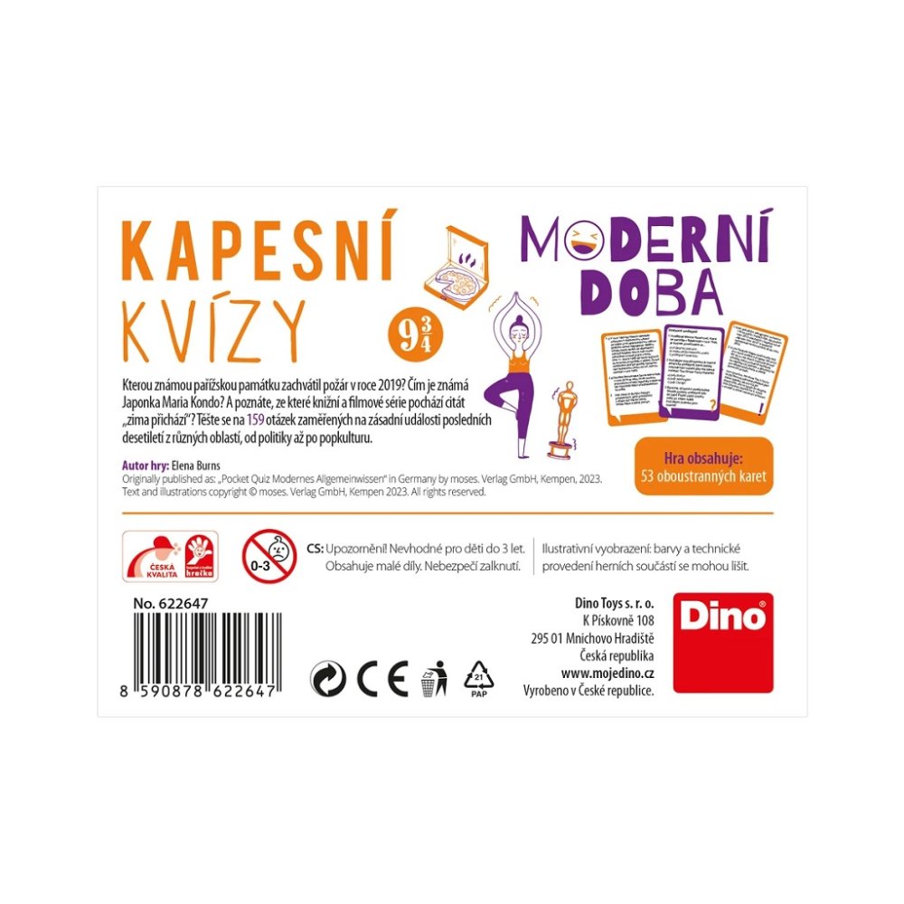Dino Kapesní kvízy Moderní doba (obrázek 3)