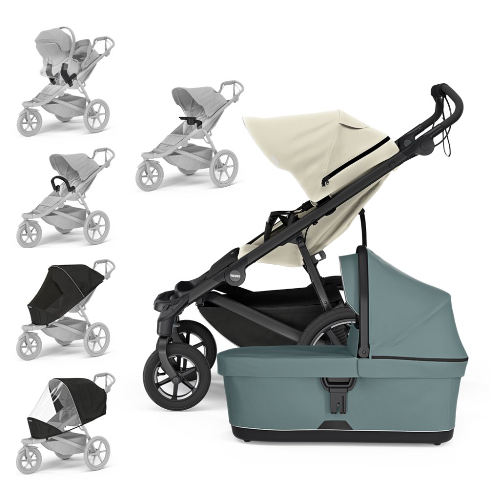 THULE Kočárek Urban Glide 4-wheel Beige/Mid Blue Set XXL