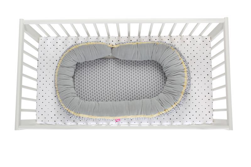 MOTHERHOOD Nest For Baby 2in1 Gray Classics 95x62 Cm