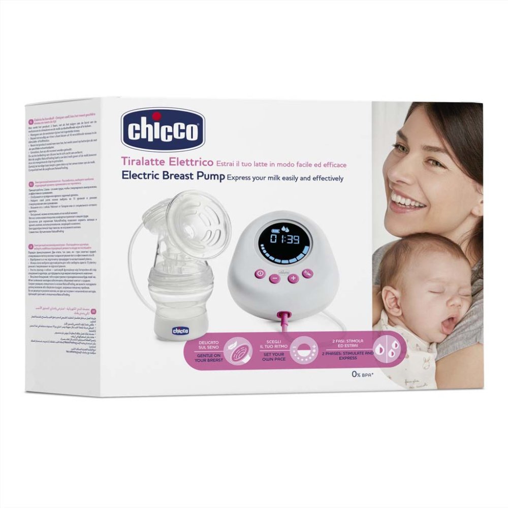 CHICCO Elektrische Milchpumpe Single Rosa