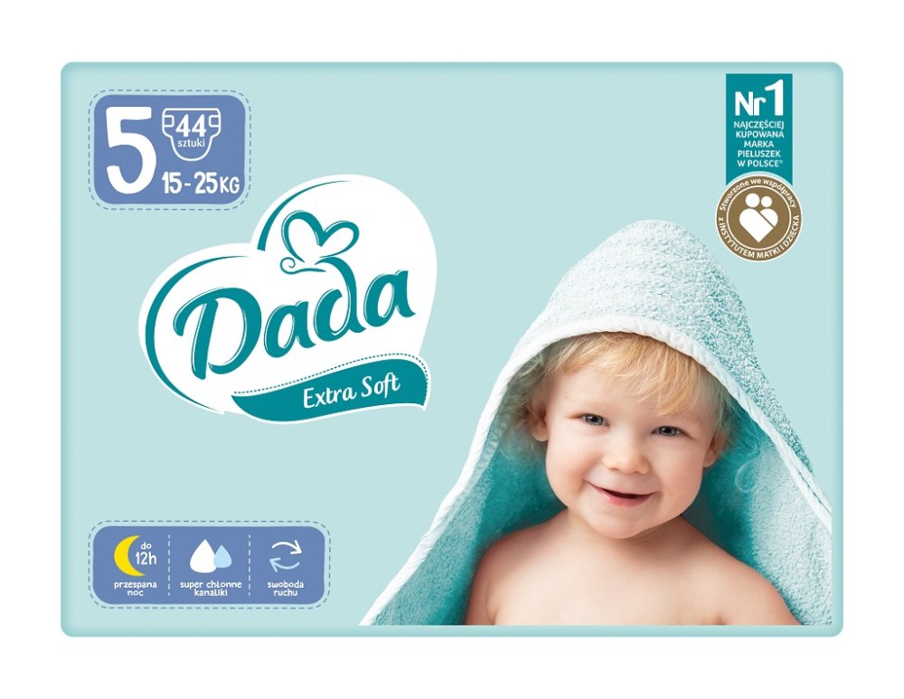 Pannolini Usa E Getta DADA Extra Morbidi 5 Junior (15-25 Kg) 42 Pz