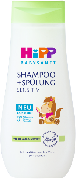 HiPP Babysanft Kindershampoo Met Conditioner Koník 200 Ml