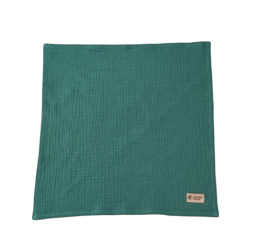 Pañal De Muselina Monkey Mum® - Verde Oscuro 40x40 Cm