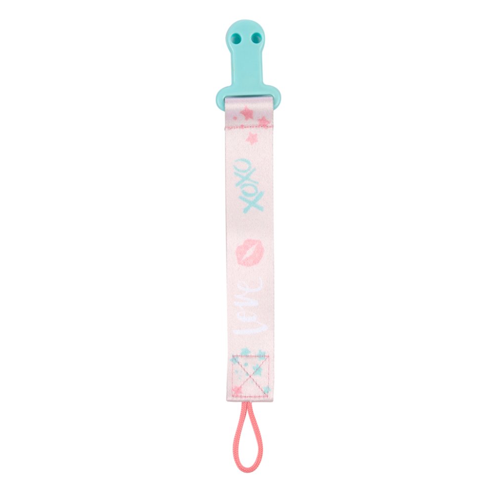 CANPOL BABIES Nastro ciuccio con clip Animali esotici rosa - immagine 5