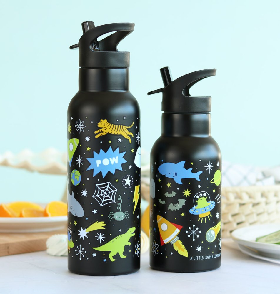 A Little Lovely Company - Borraccia in acciaio inossidabile, 500 ml - Spazio - immagine 6