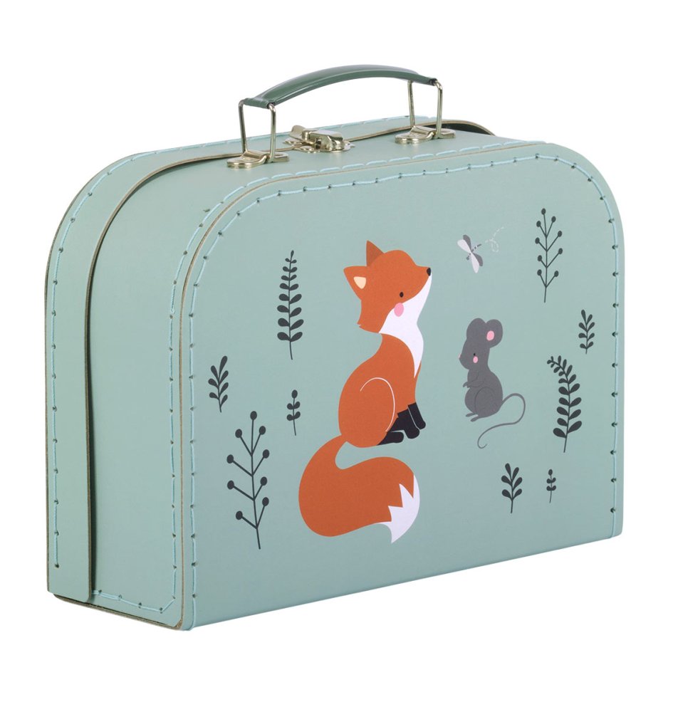 A Little Lovely Company - set di due valigie di cartone - amici della foresta - immagine 5