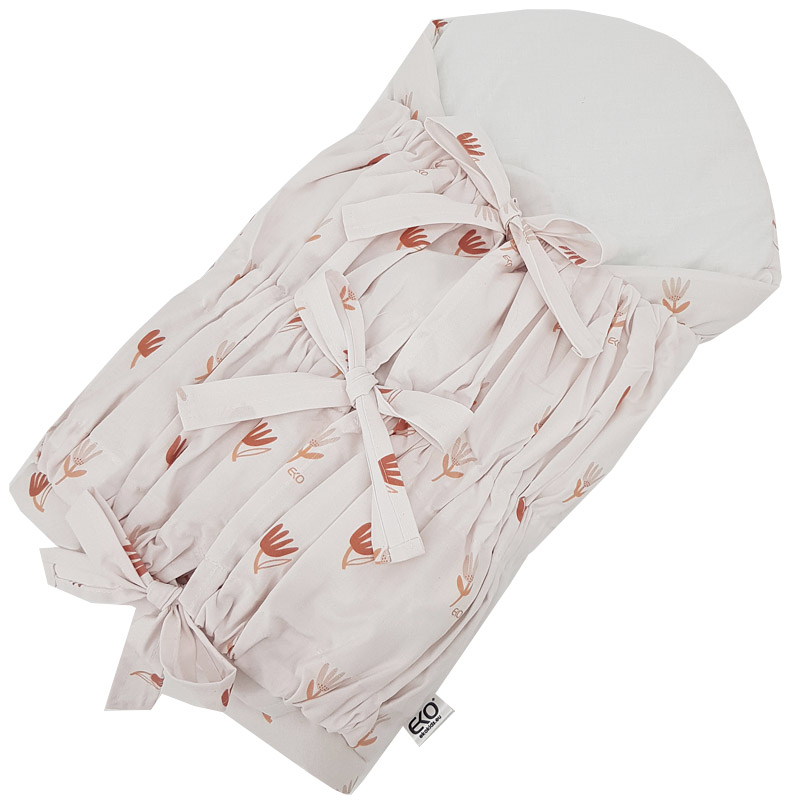 EKO Otulacz bawełniany z kokosem Beige Meadow 75x75cm - obrazek 3