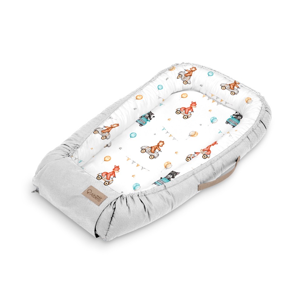 KLUPS Nid d'ange pour bébé Velvet Cars 80x45cm