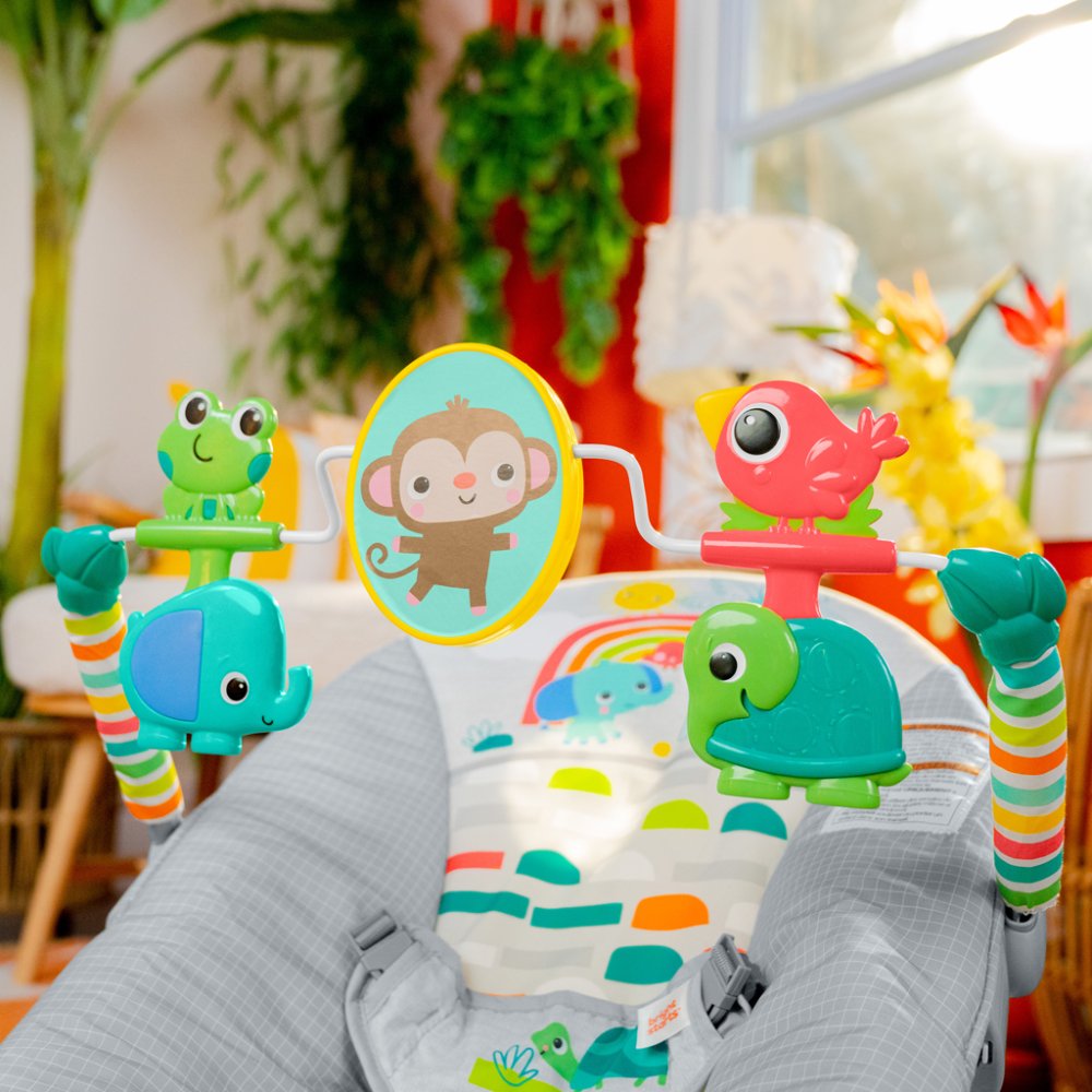 BRIGHT STARTS Sdraietta dondolo vibrante Paradise 0m+ - immagine 4