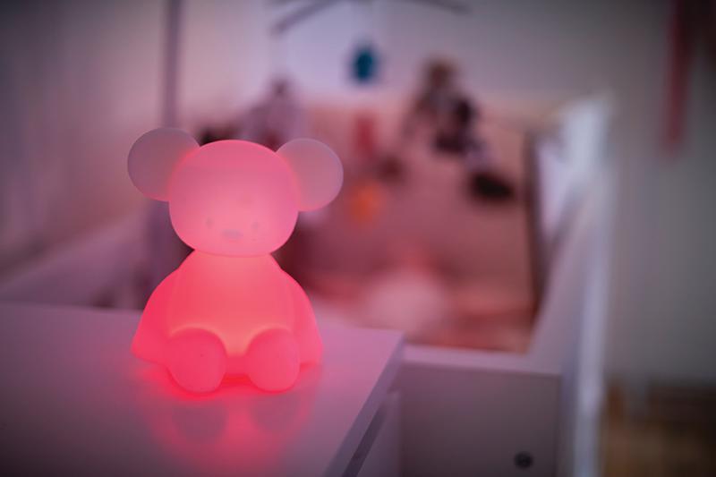 NATTOU Luce notturna in silicone con sensore di pianto Lapidou topolino