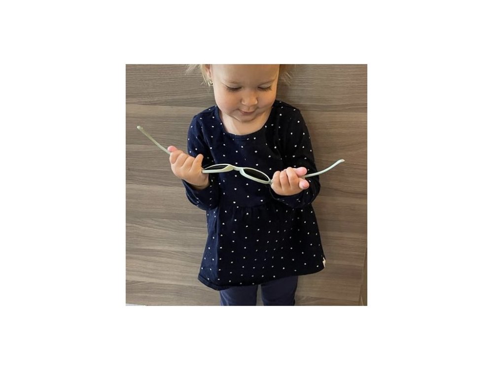 LITTLE KYDOO Lunettes de soleil Matte Blue UV 400, polarisées 1-3 ans – Image 6