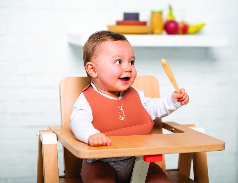 NATTOU Bavaglino in silicone con chiusura terracotta senza BPA - immagine 5
