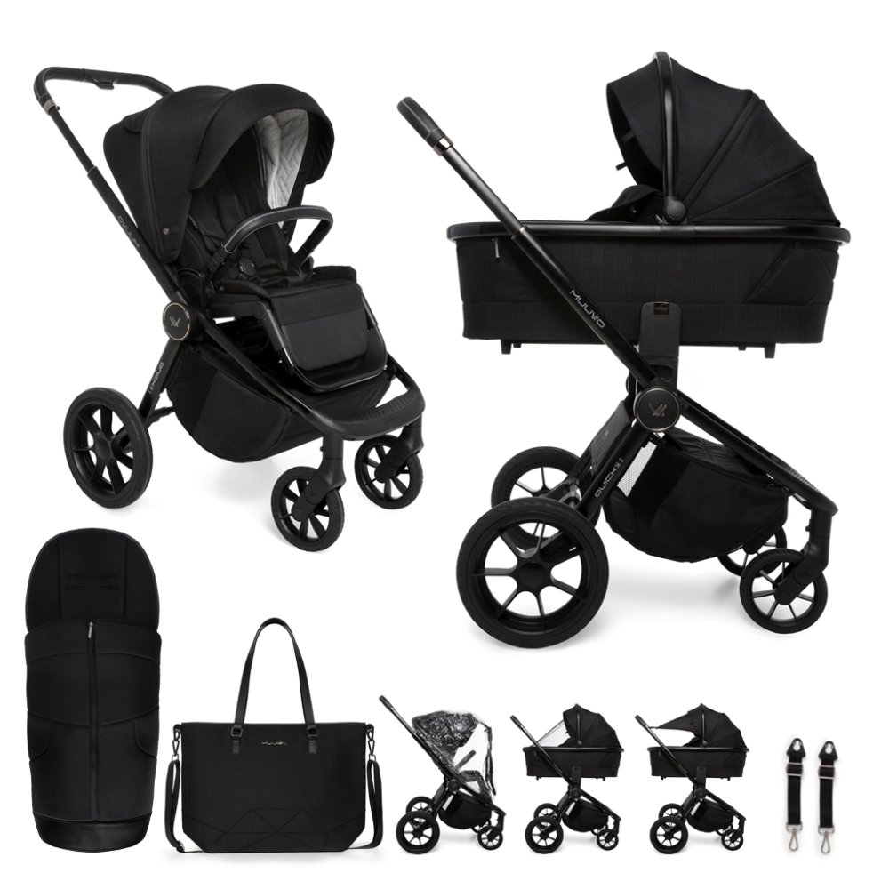 Poussette combinée MUUVO Quick SE 2 Chromium black set 2en1