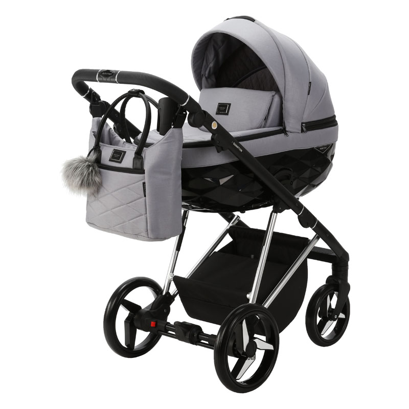 ADAMEX Poussette combinée Quantum Special Edition Grey/Silver – Image 3