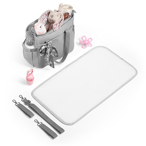 BABYONO Borsa fasciatoio Carmen - grey - immagine 7