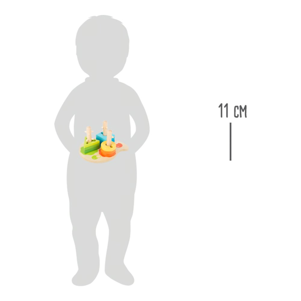 small foot Juego de madera colores y formas - Imagen 3